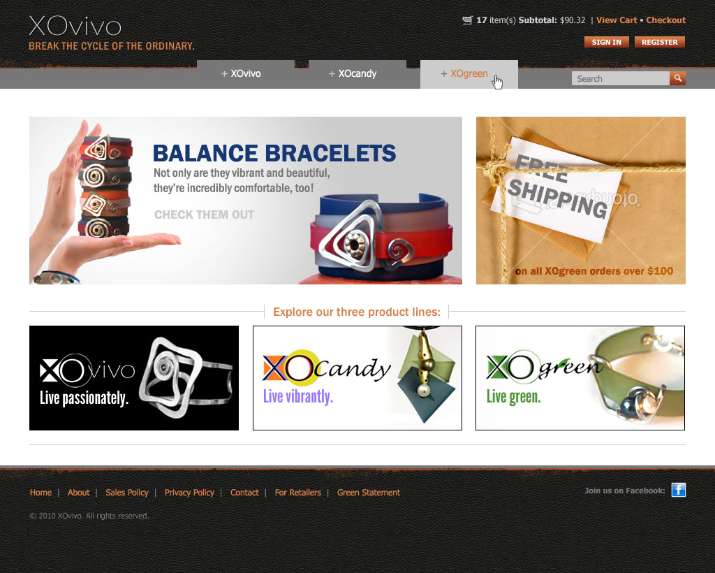 XOvivo home page